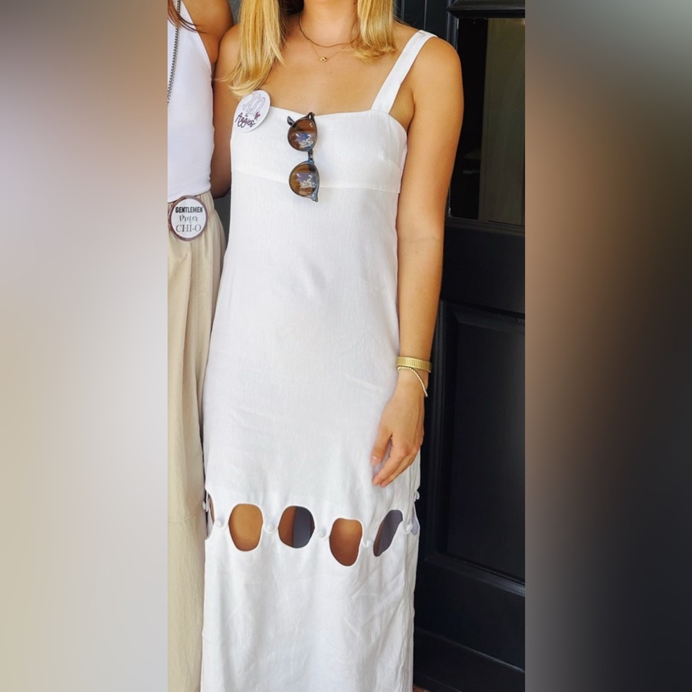 Antonio Melani White Midi Dress